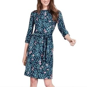 Boden Kelly Floral Print Tie Waist‎ Dress In Summer Romance Size 8R